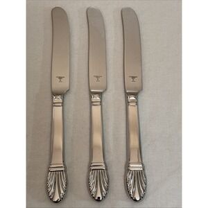 Gorham Adria Glossy Dinner Knives French Hollow 18/8 Stainless Japan 9 1/4" 3pc